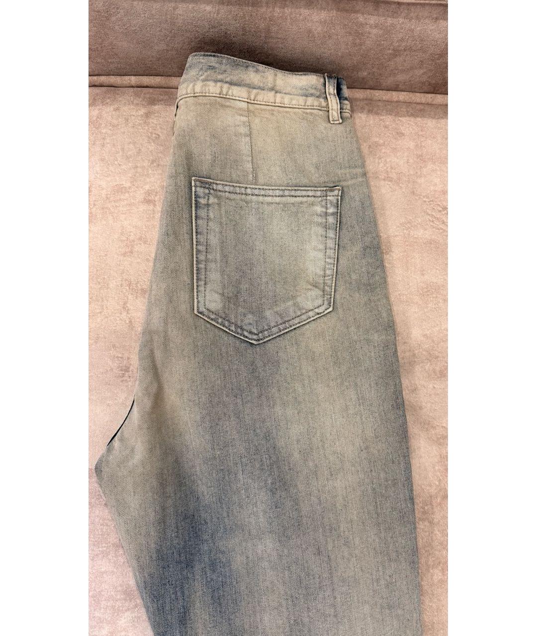 RICK OWENS DRKSHDW Голубые хлопковые джинсы, фото 4