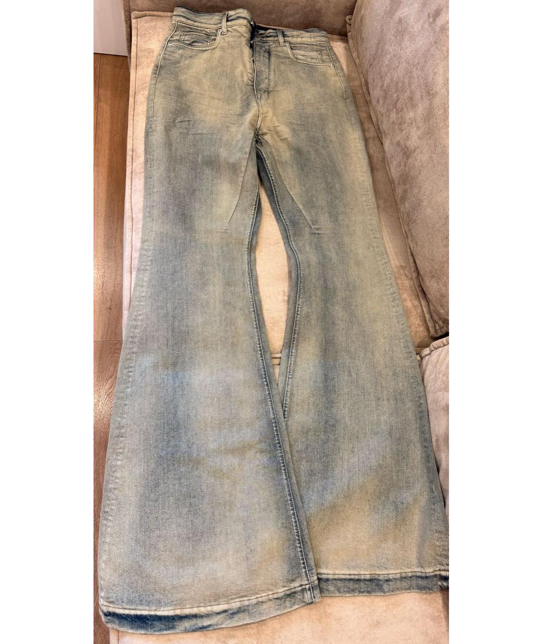 RICK OWENS DRKSHDW Голубые хлопковые джинсы, фото 2