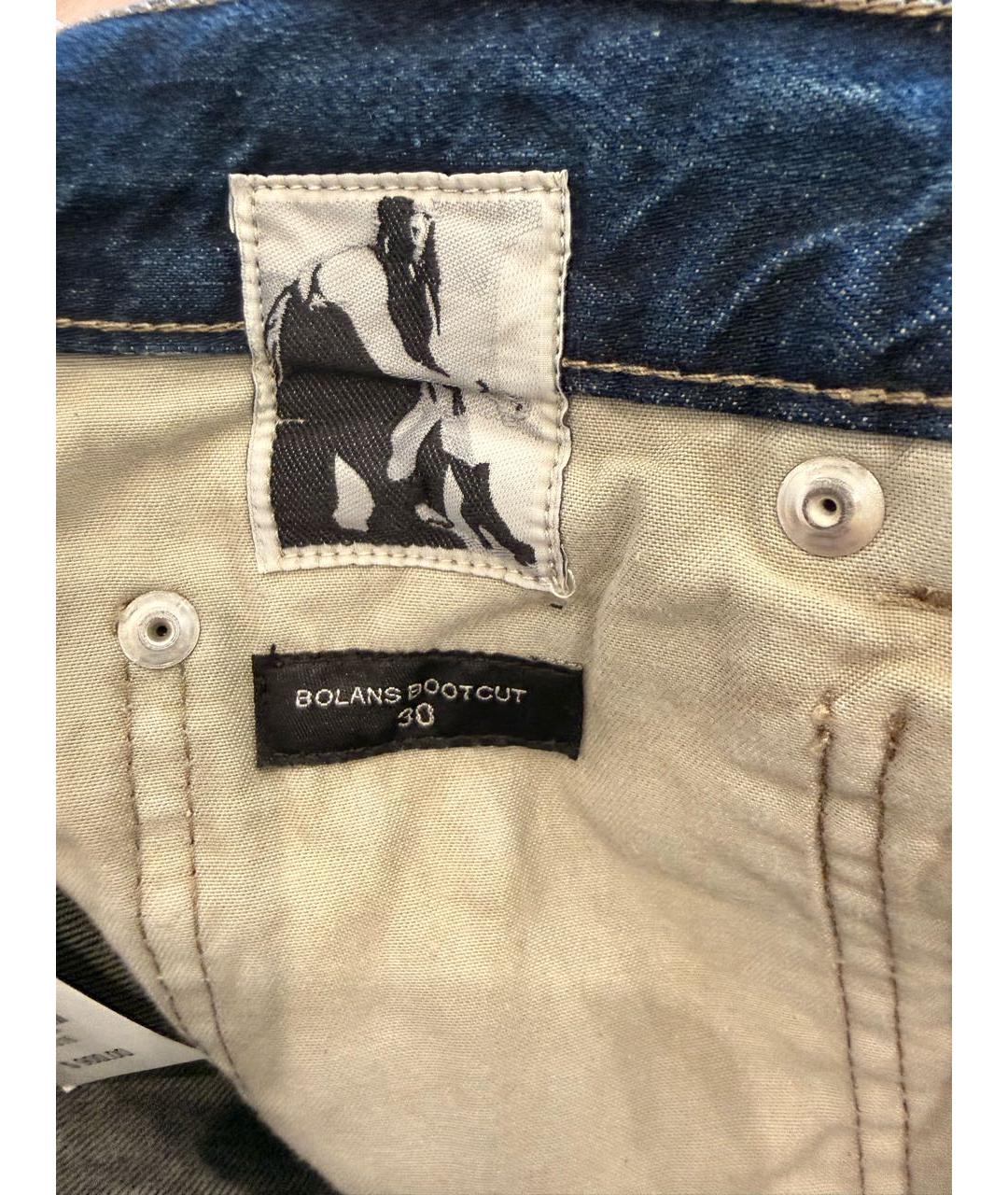 RICK OWENS DRKSHDW Голубые хлопковые джинсы, фото 8