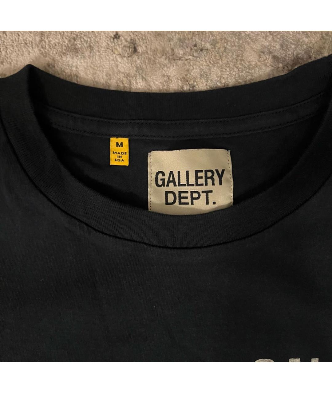 Gallery Dept Черная хлопковая футболка, фото 4
