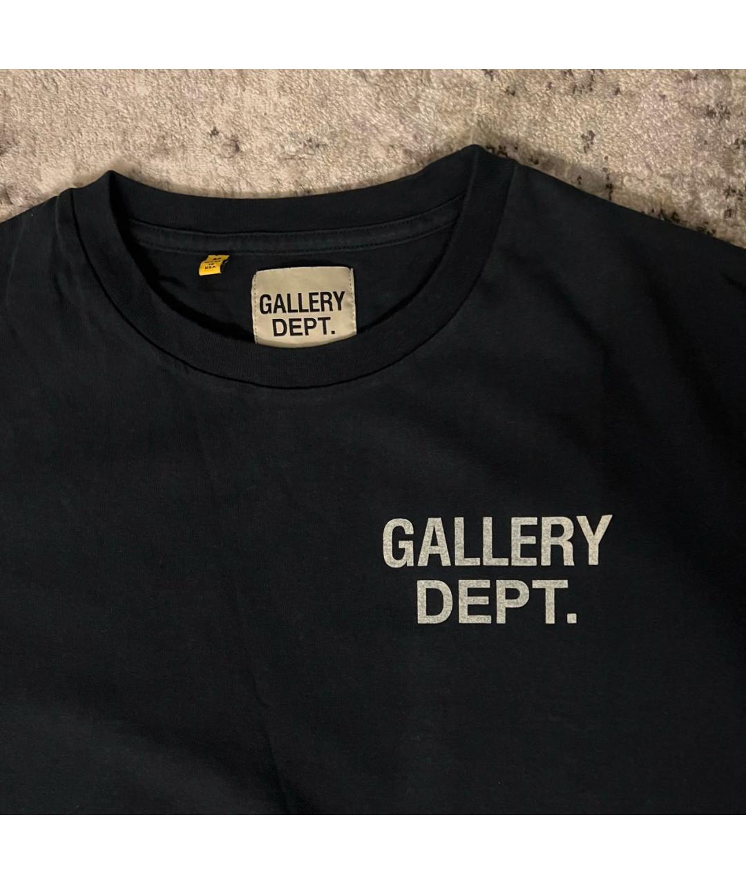 Gallery Dept Черная хлопковая футболка, фото 3