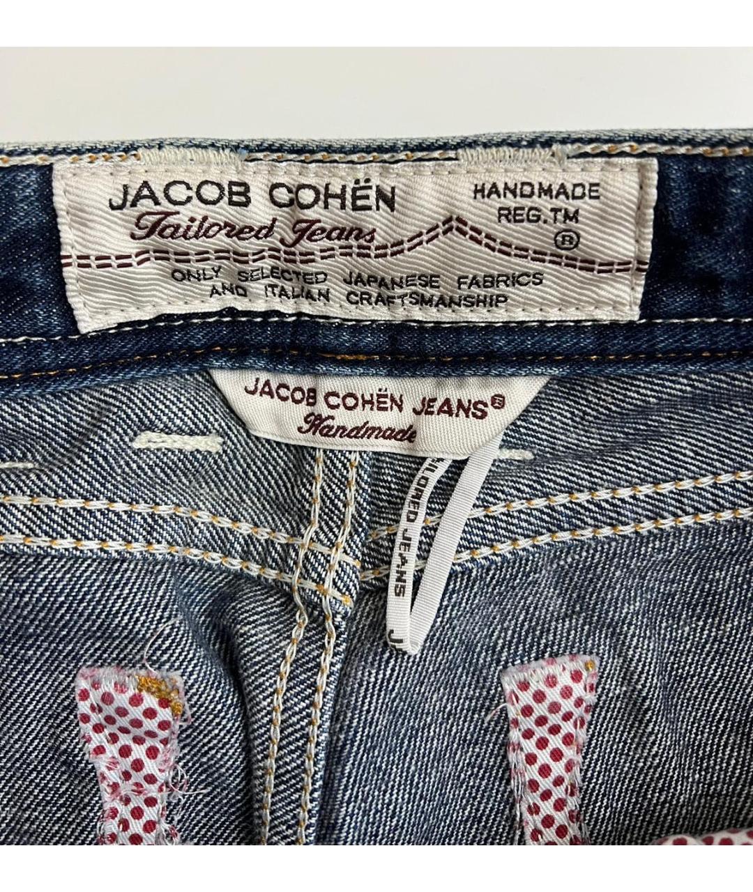 JACOB COHEN Темно-синие хлопковые прямые джинсы, фото 6