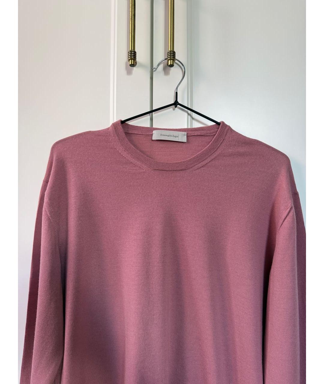 ERMENEGILDO ZEGNA XXX Коралловый шерстяной джемпер / свитер, фото 3