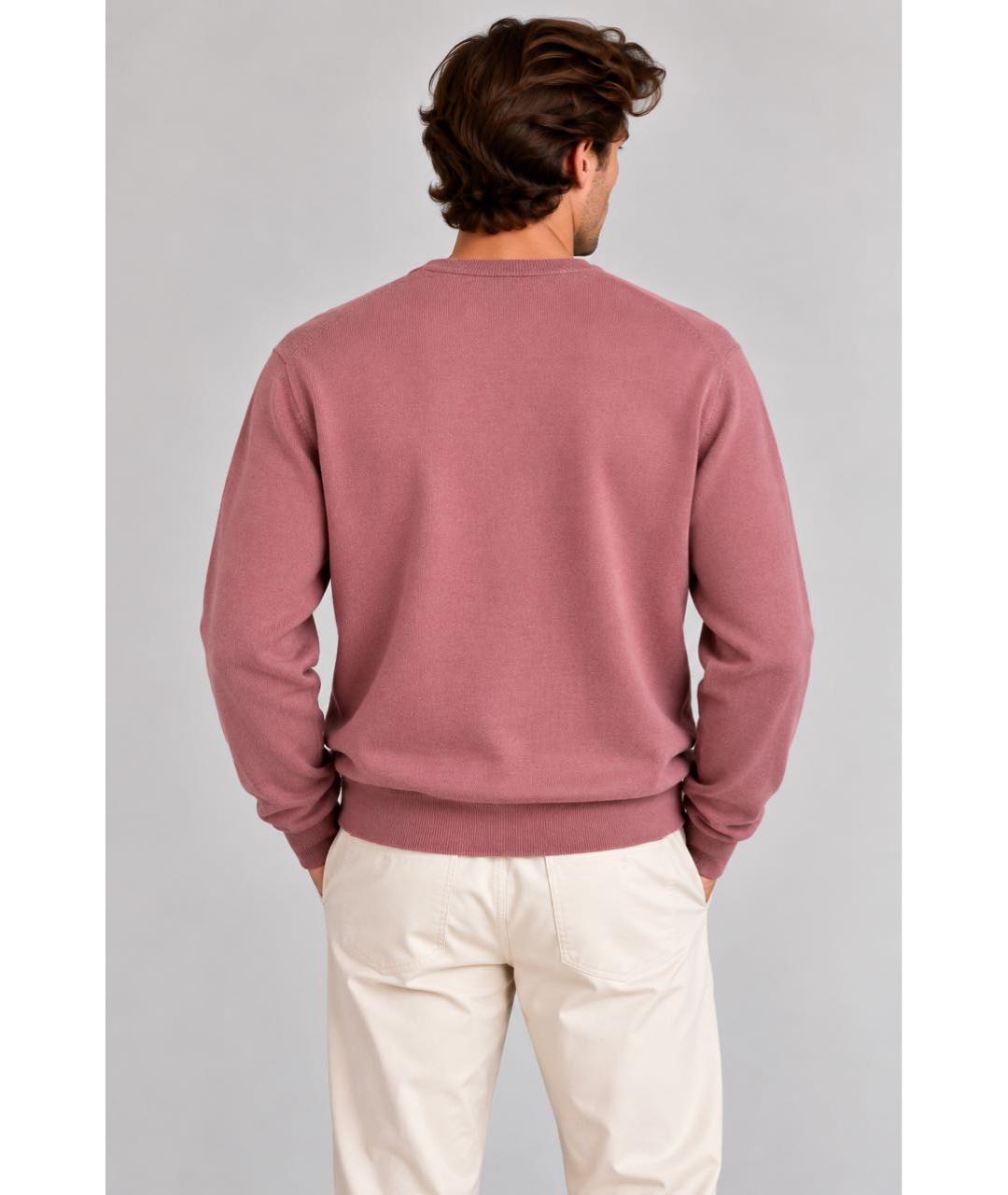 ERMENEGILDO ZEGNA XXX Коралловый шерстяной джемпер / свитер, фото 5