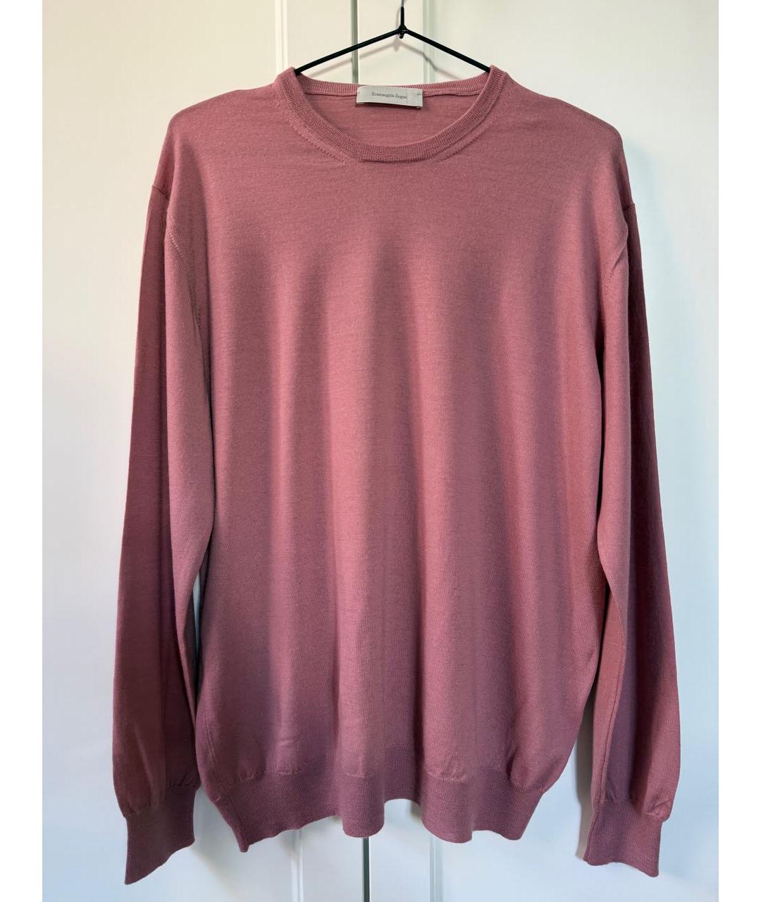 ERMENEGILDO ZEGNA XXX Коралловый шерстяной джемпер / свитер, фото 1
