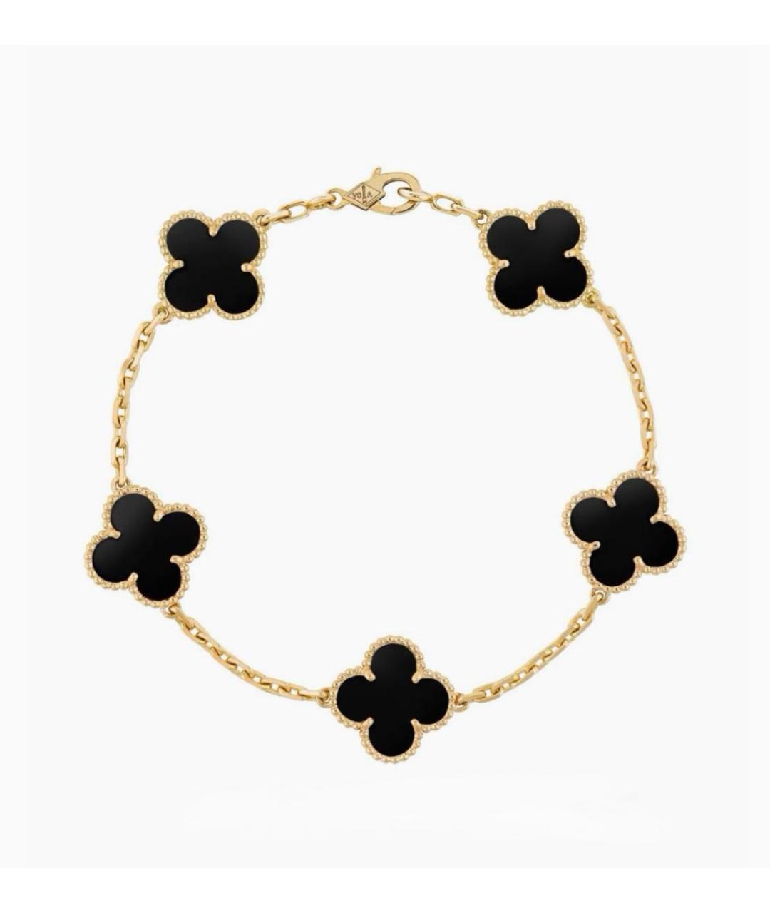 VAN CLEEF & ARPELS Черный браслет из желтого золота, фото 4