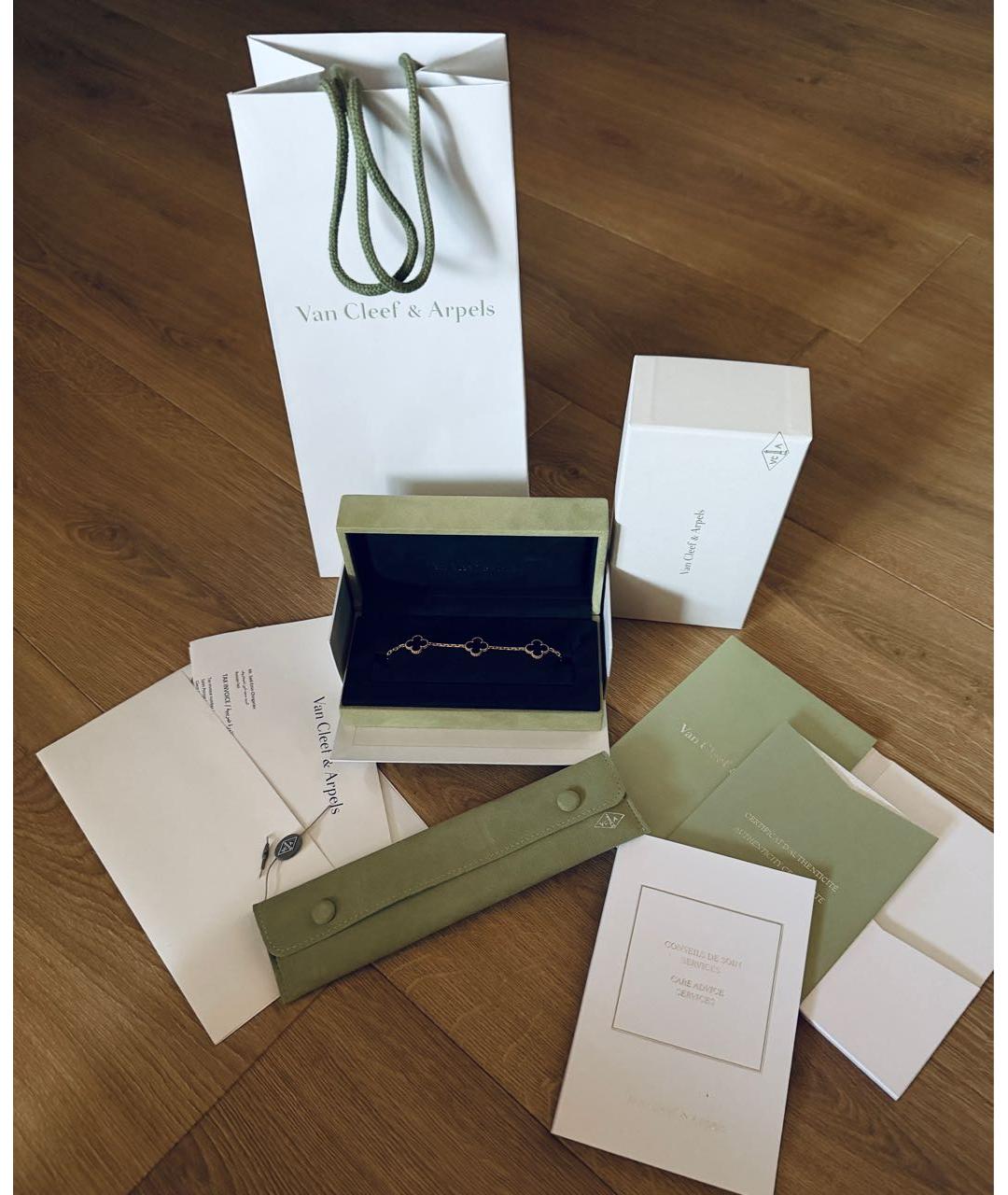 VAN CLEEF & ARPELS Черный браслет из желтого золота, фото 3