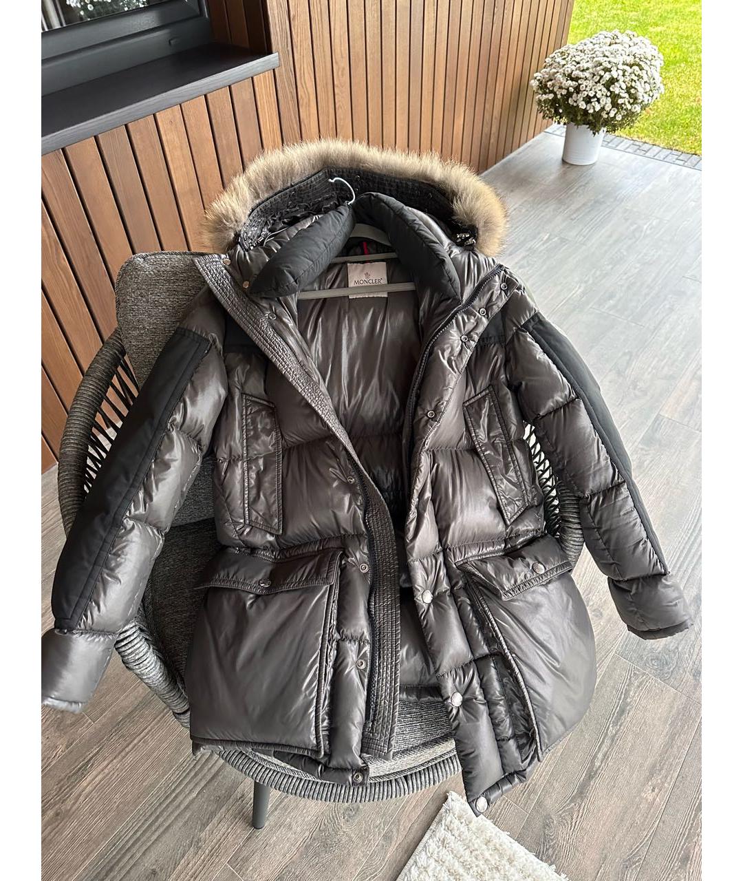 MONCLER Антрацитовая куртка, фото 8