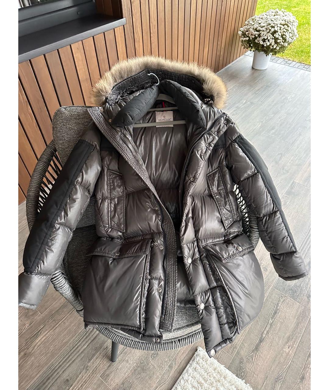 MONCLER Антрацитовая куртка, фото 2