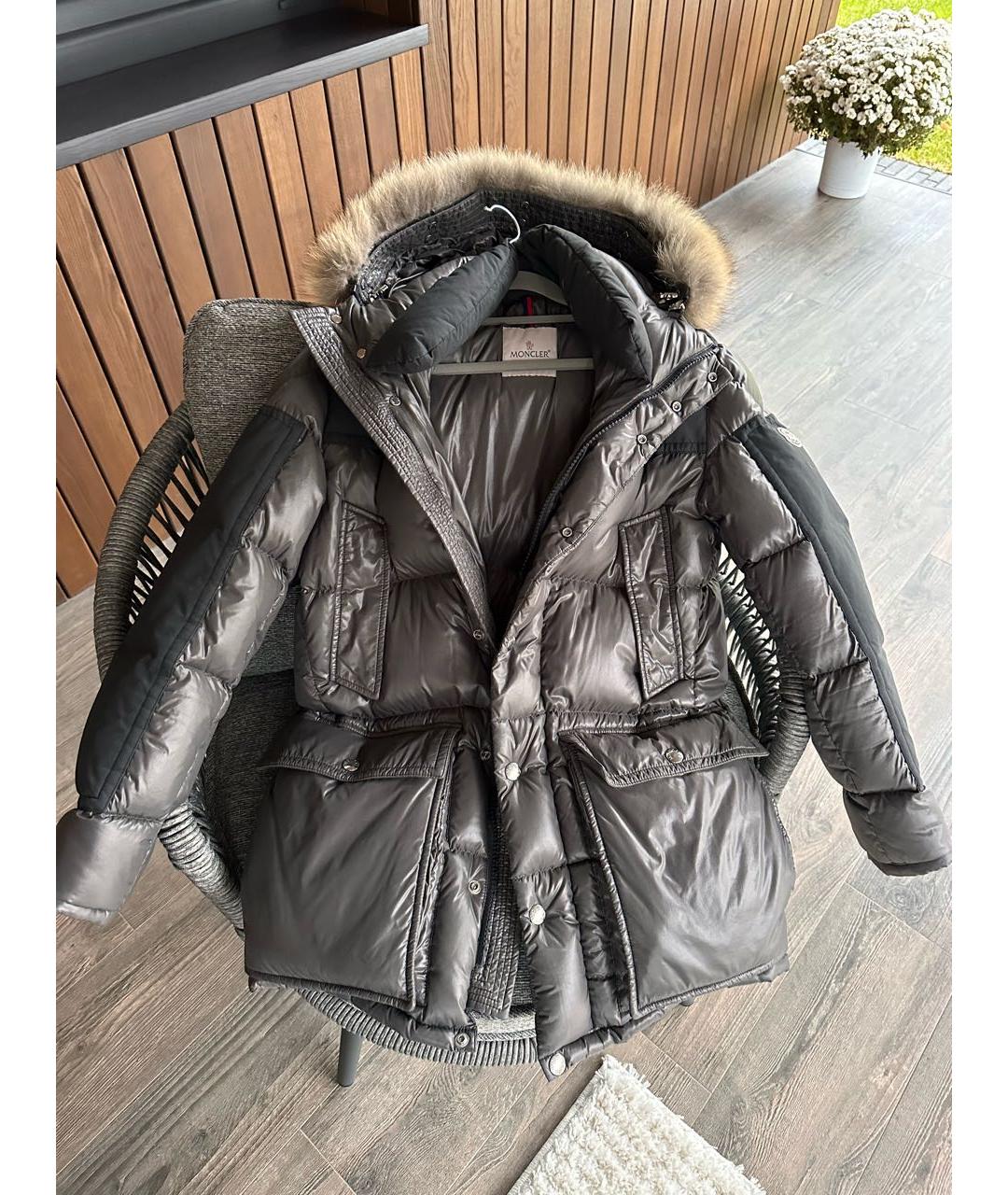 MONCLER Антрацитовая куртка, фото 3