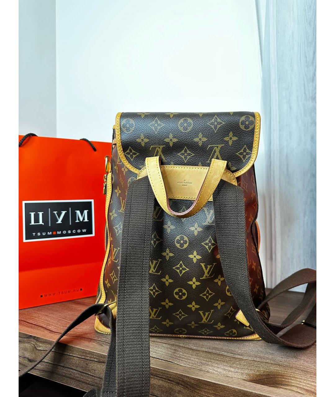 LOUIS VUITTON Коричневый рюкзак из канвы, фото 2