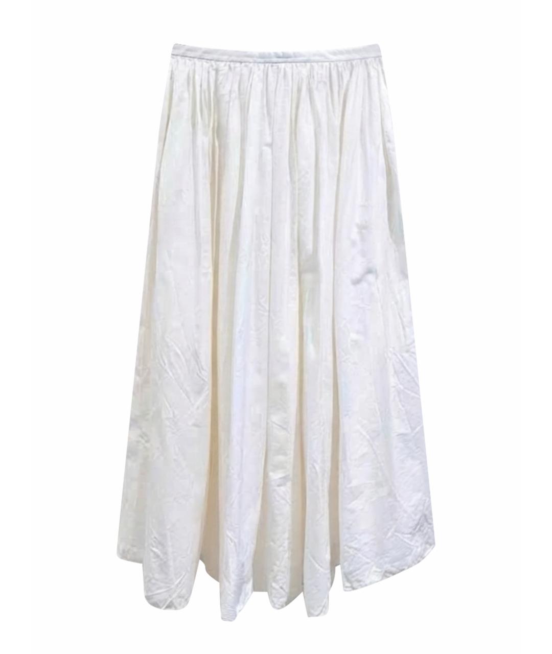 CHRISTIAN DIOR Белая хлопковая юбка макси, фото 1