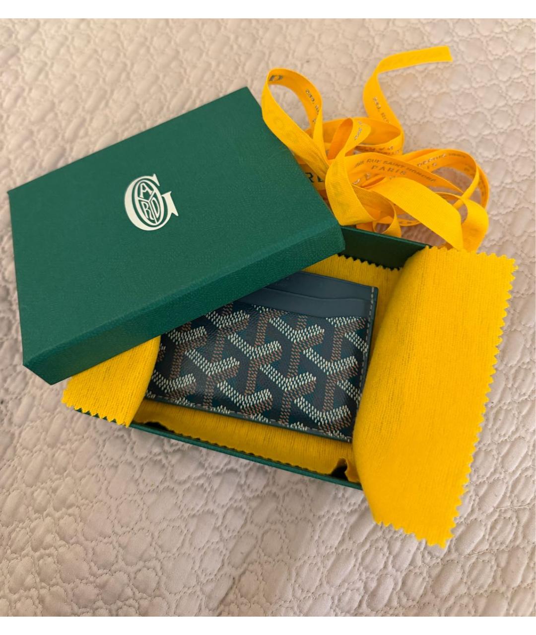 GOYARD Зеленый кардхолдер, фото 2