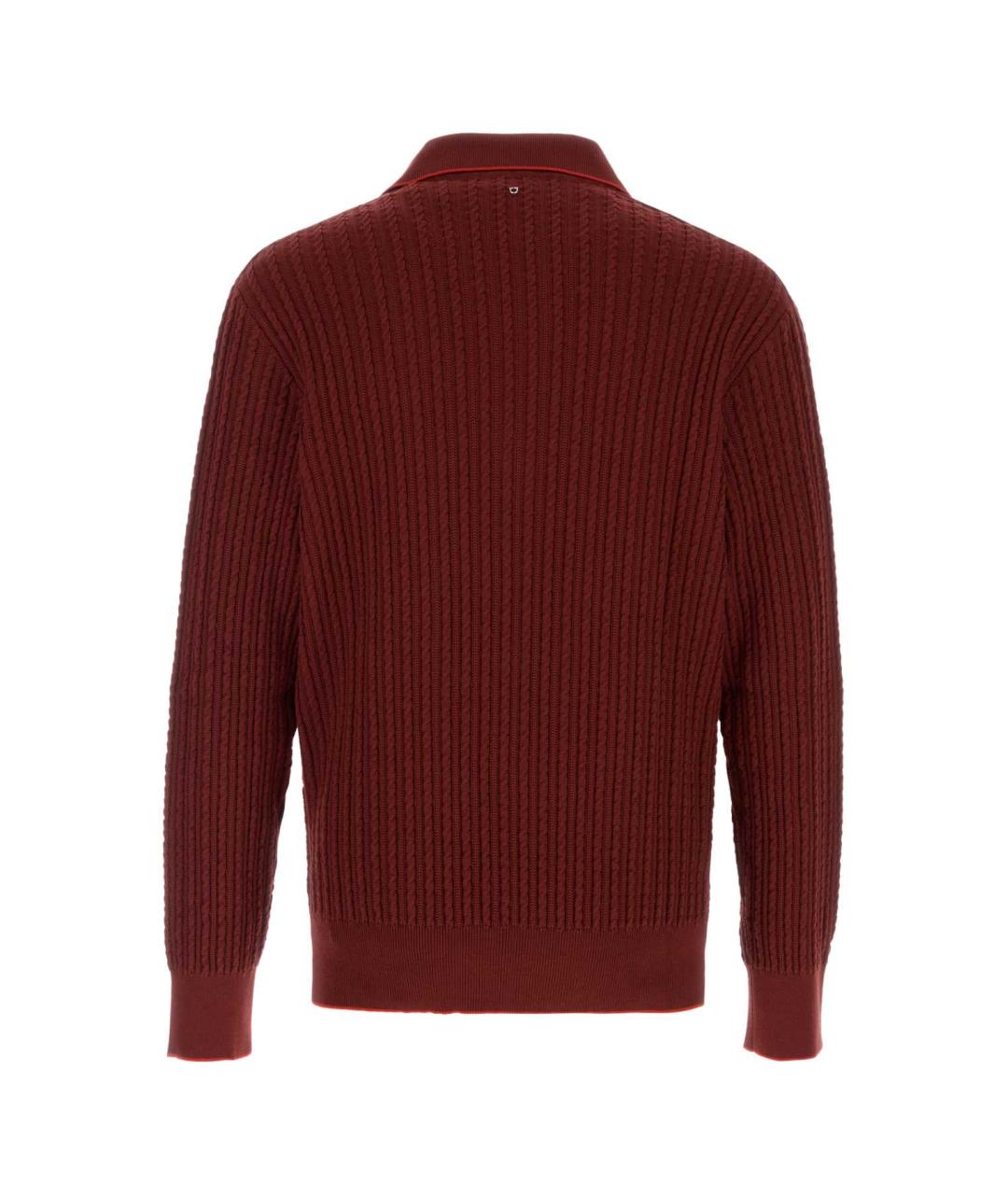 FERRAGAMO Красный хлопковый джемпер / свитер, фото 2