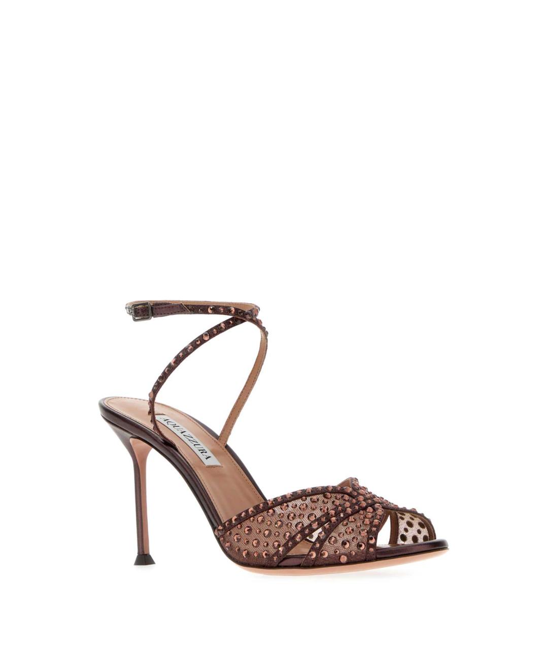 AQUAZZURA Мульти текстильные босоножки, фото 2