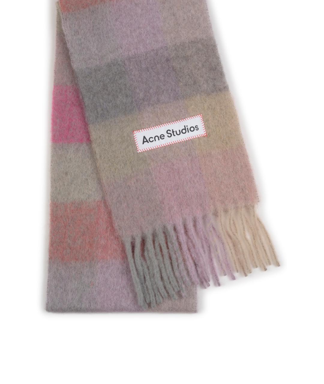 ACNE STUDIOS Фуксия шерстяной шарф, фото 1