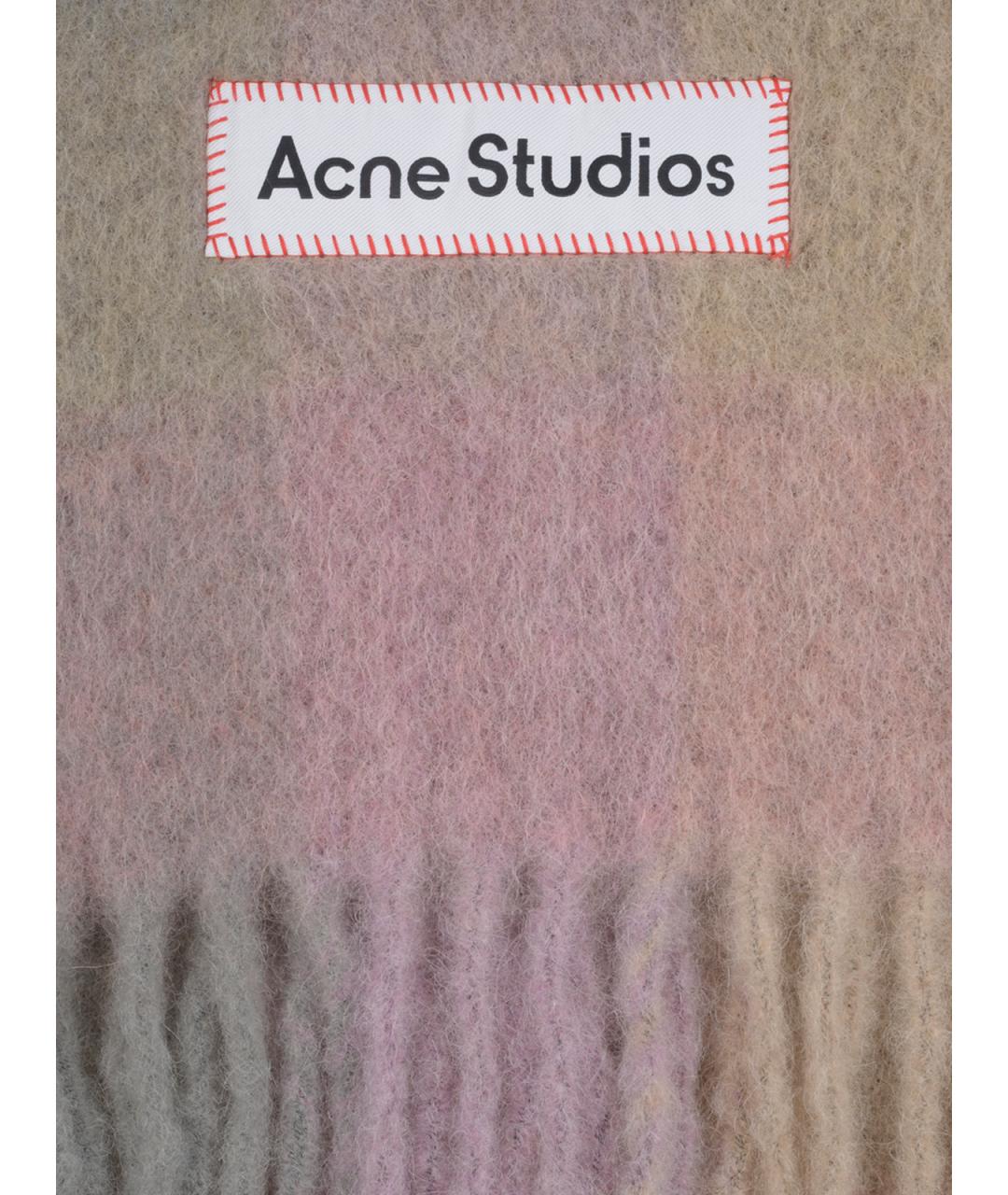 ACNE STUDIOS Фуксия шерстяной шарф, фото 2