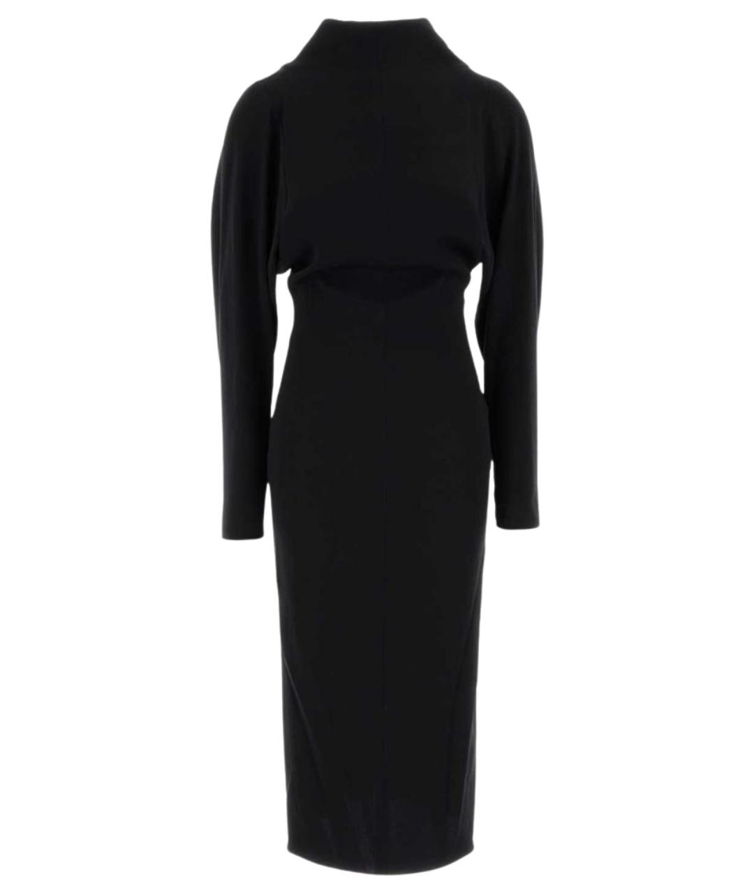 GIORGIO ARMANI Черное ацетатное платье, фото 1
