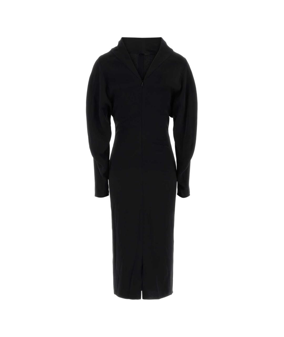 GIORGIO ARMANI Черное ацетатное платье, фото 2