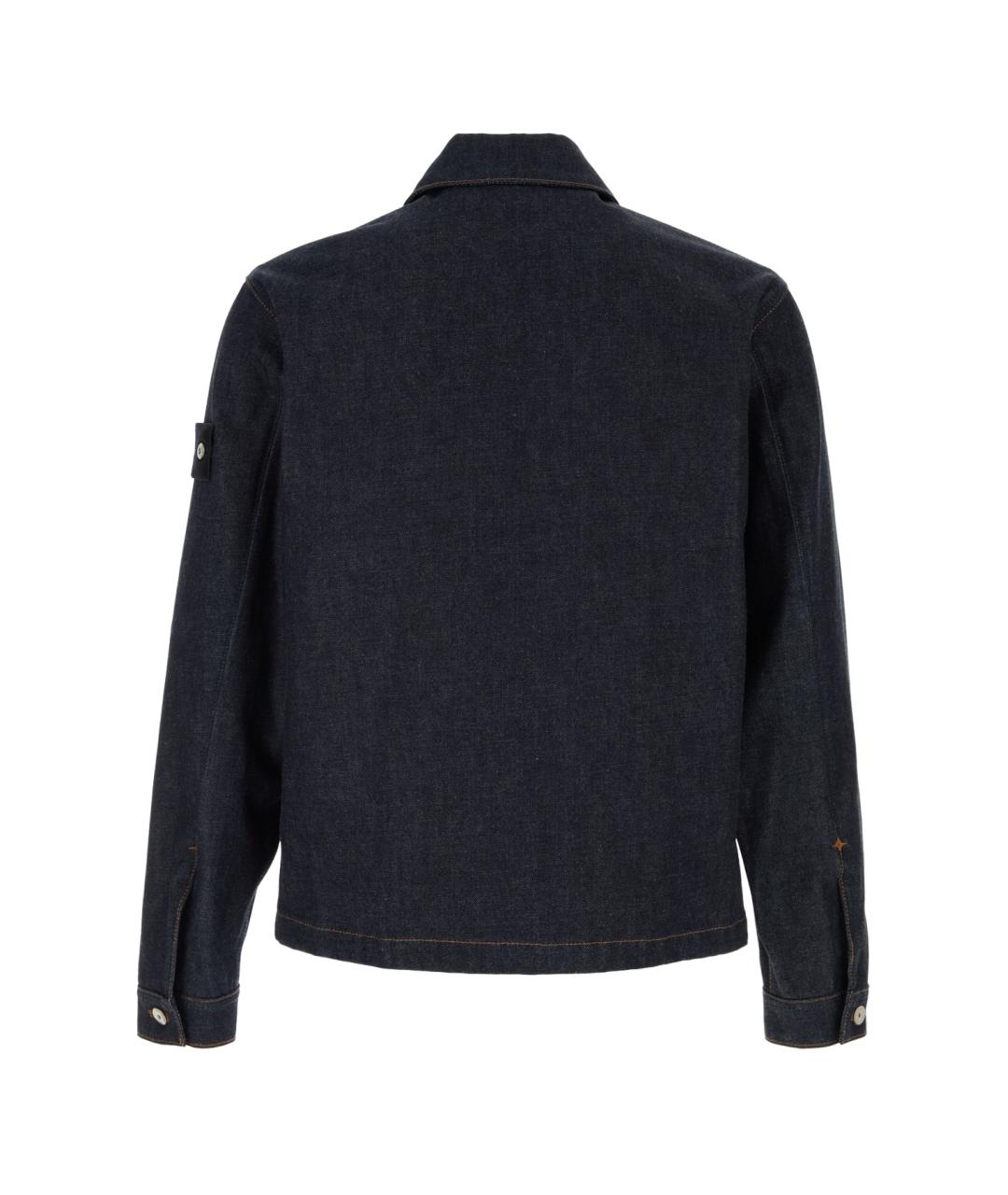 STONE ISLAND Синяя хлопковая куртка, фото 2