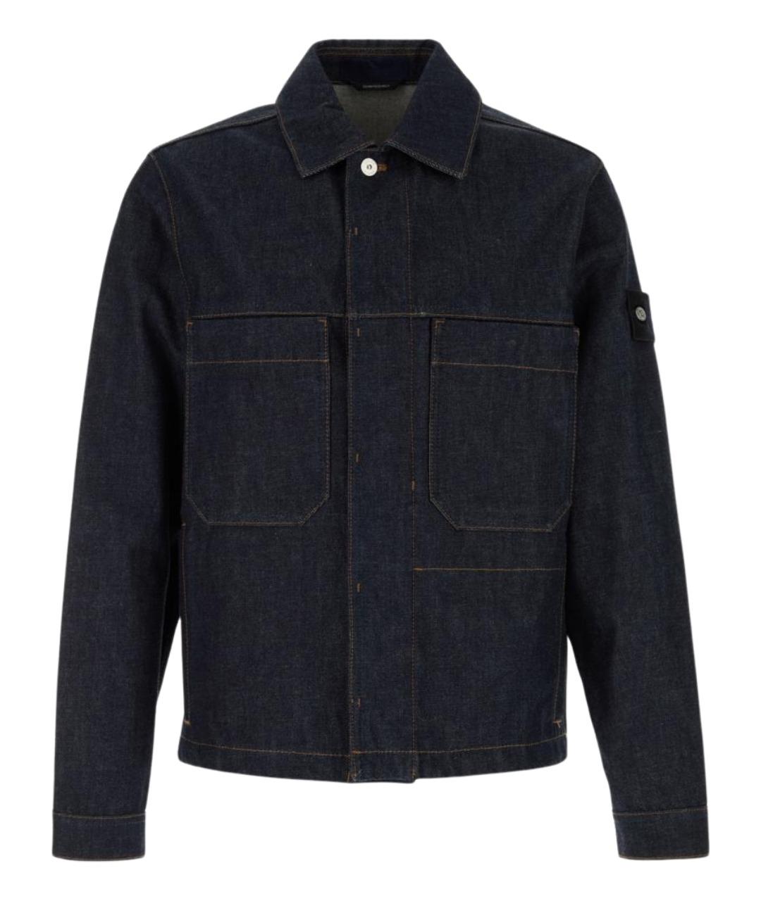 STONE ISLAND Синяя хлопковая куртка, фото 1