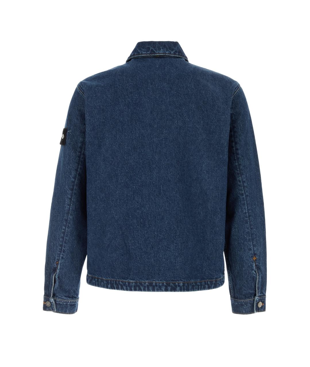STONE ISLAND Синяя хлопковая куртка, фото 2