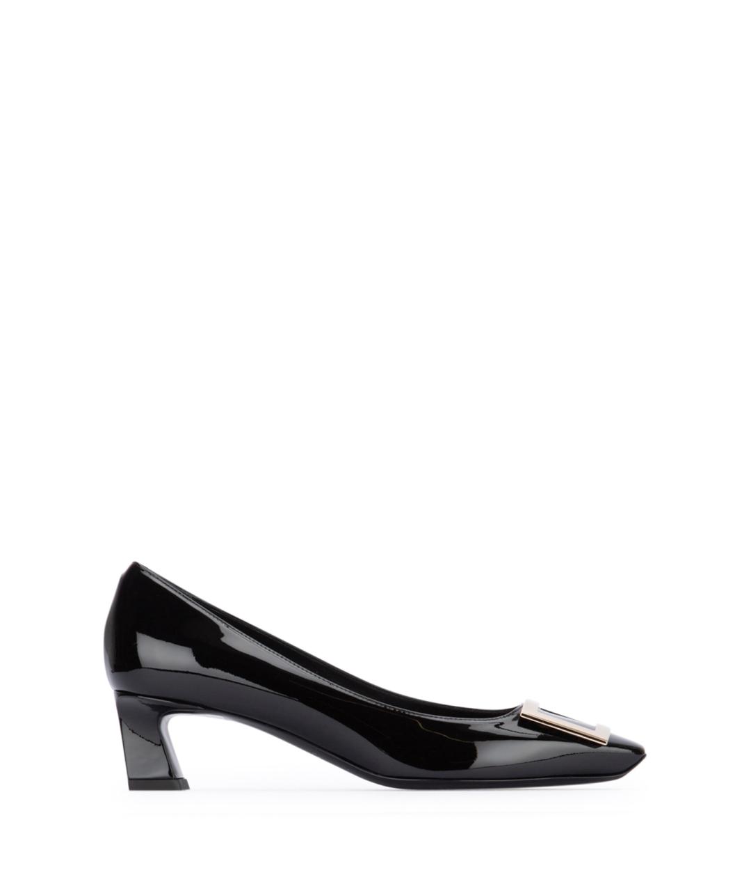 ROGER VIVIER Черные кожаные туфли, фото 1