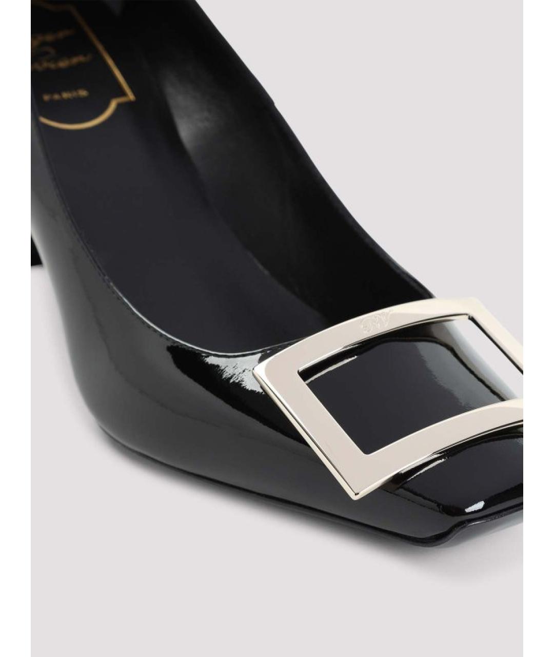 ROGER VIVIER Черные туфли из лакированной кожи, фото 5