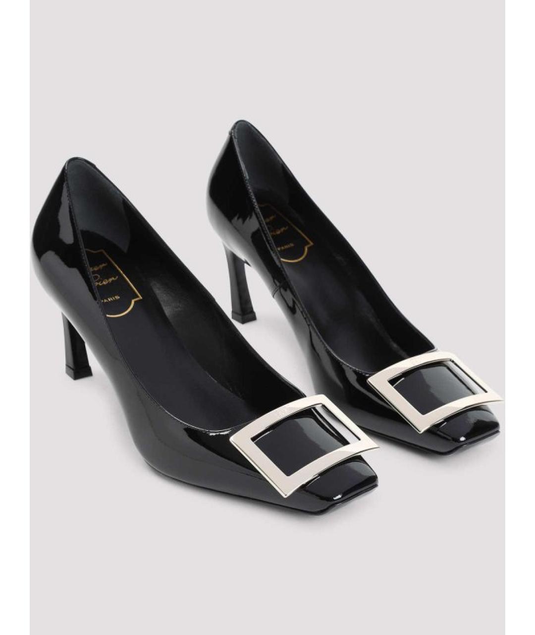 ROGER VIVIER Черные туфли из лакированной кожи, фото 3