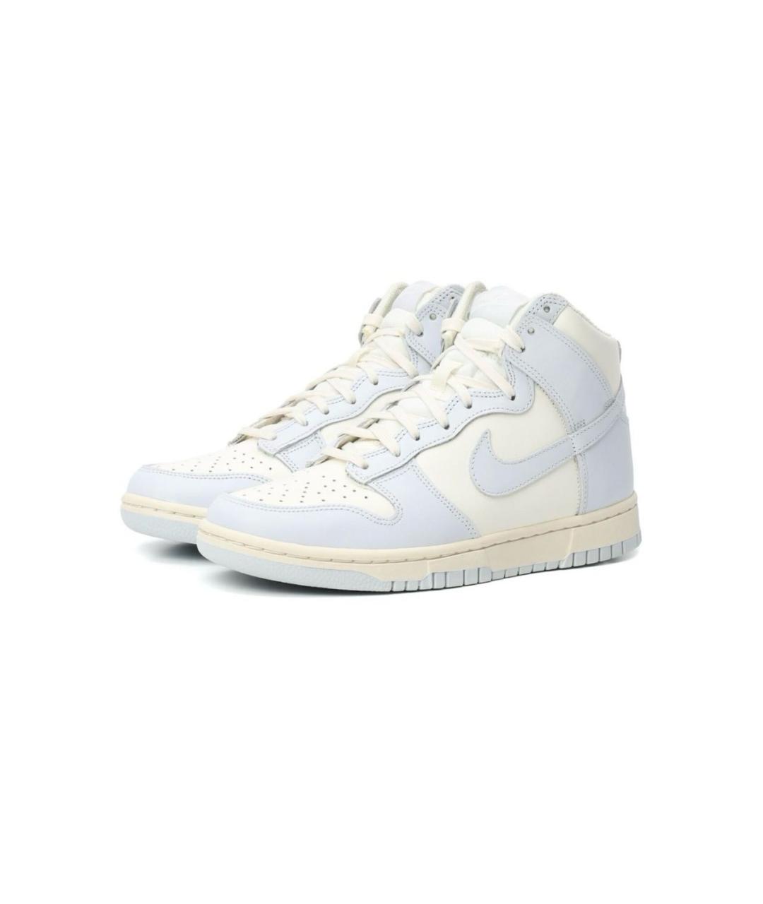NIKE Голубые кожаные кроссовки, фото 2