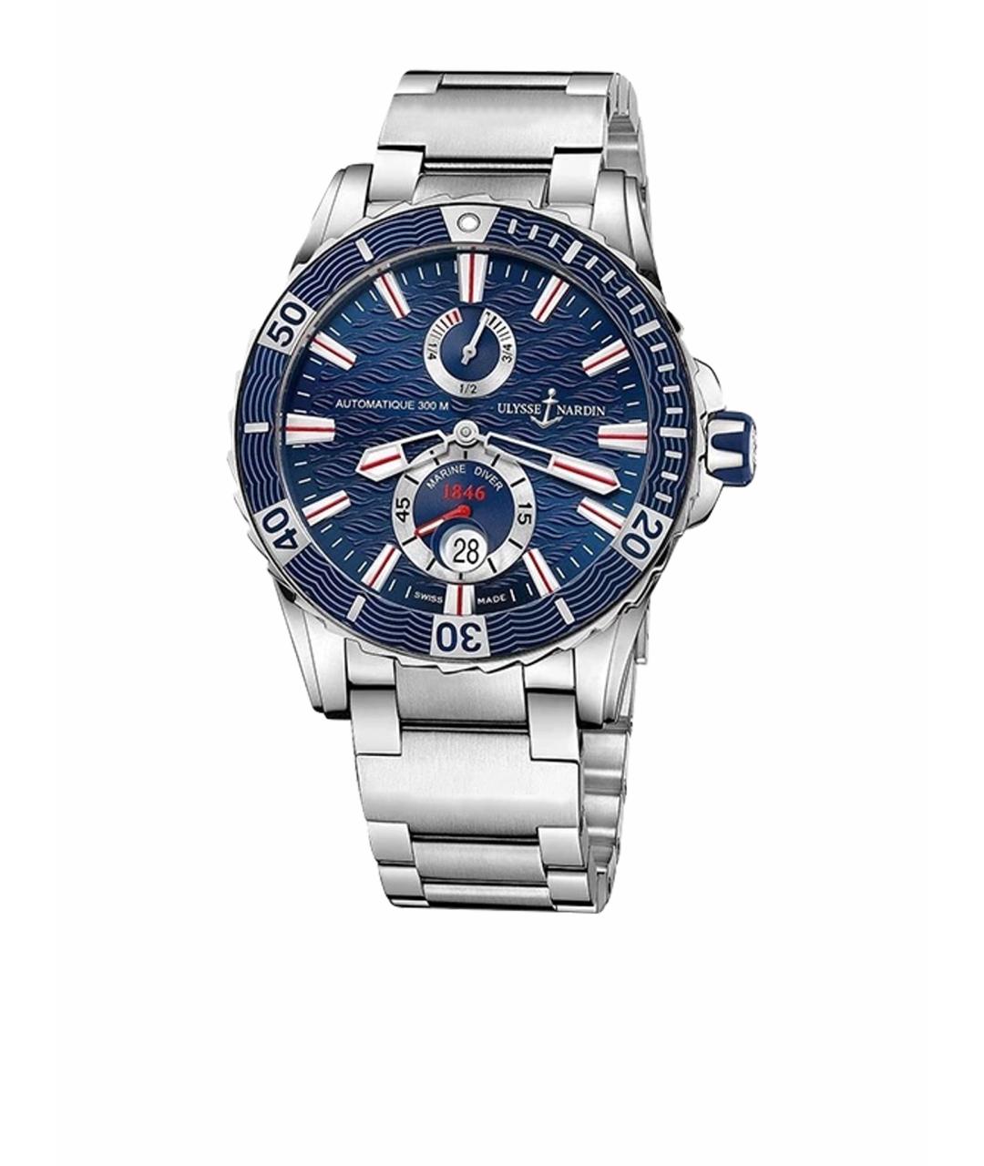 Ulysse Nardin Синие металлические часы, фото 9