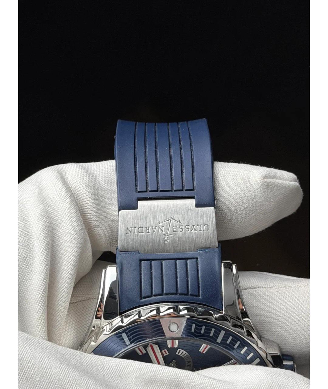 Ulysse Nardin Синие металлические часы, фото 7