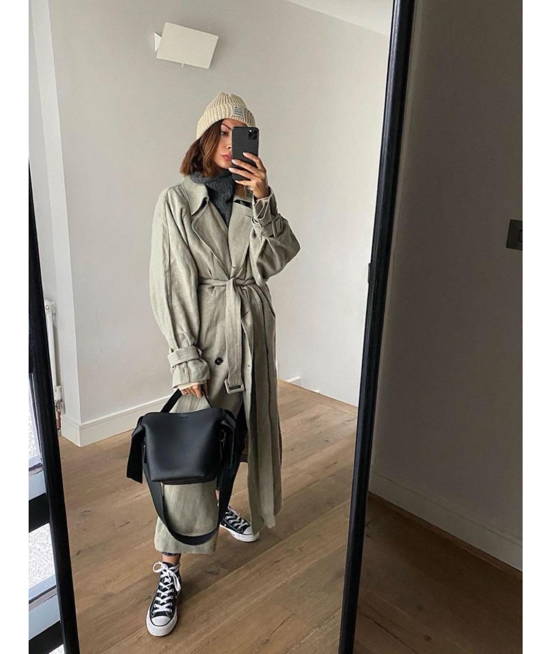 ACNE STUDIOS Черная кожаная сумка через плечо, фото 6