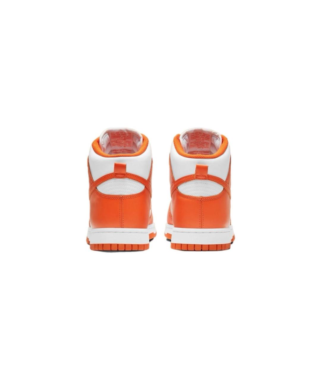 NIKE Оранжевые кожаные кроссовки, фото 4