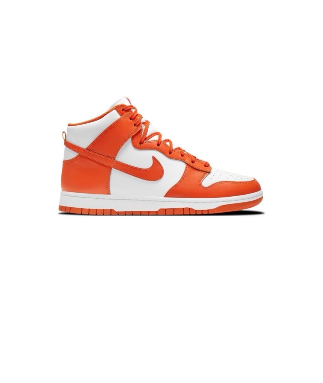 NIKE Оранжевые кожаные кроссовки, фото 6