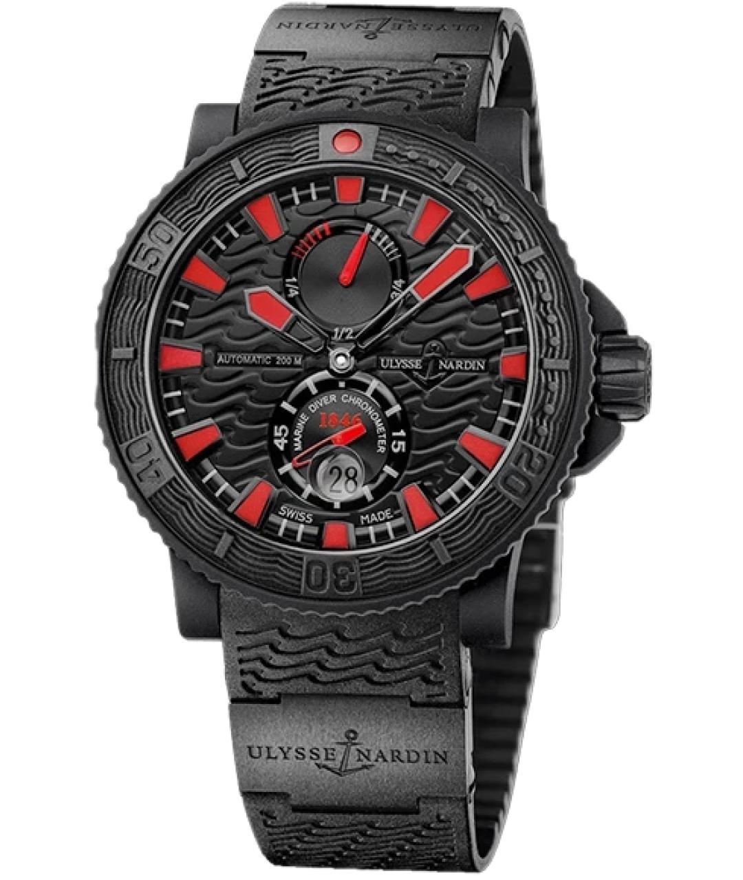 Ulysse Nardin Черные металлические часы, фото 8