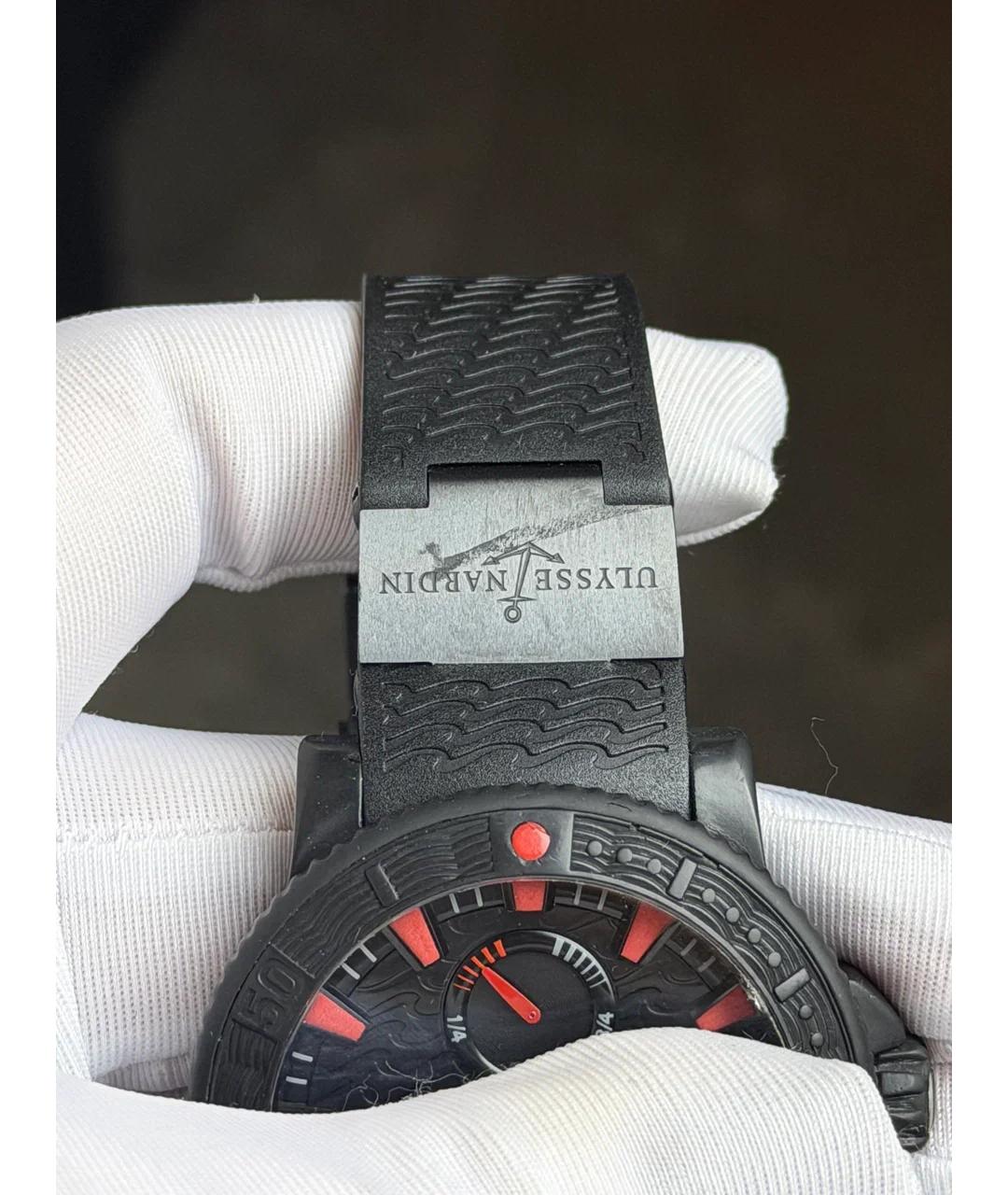 Ulysse Nardin Черные металлические часы, фото 5