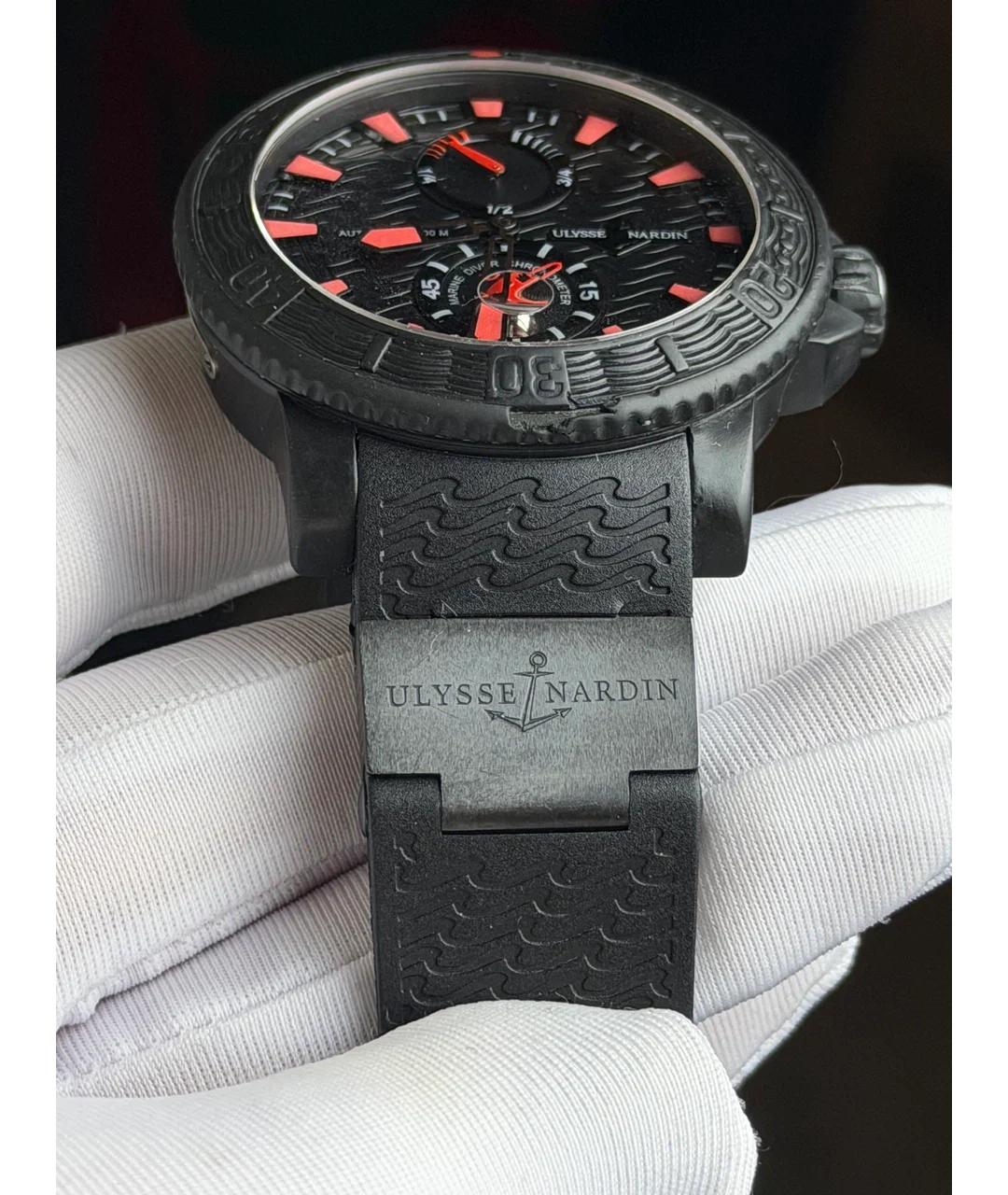 Ulysse Nardin Черные металлические часы, фото 4