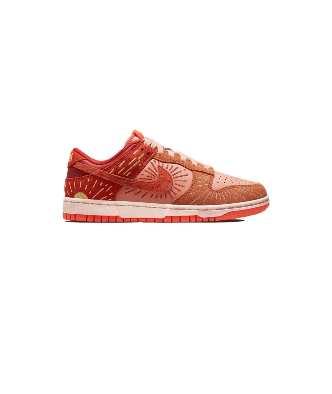 NIKE Оранжевые замшевые кроссовки, фото 6
