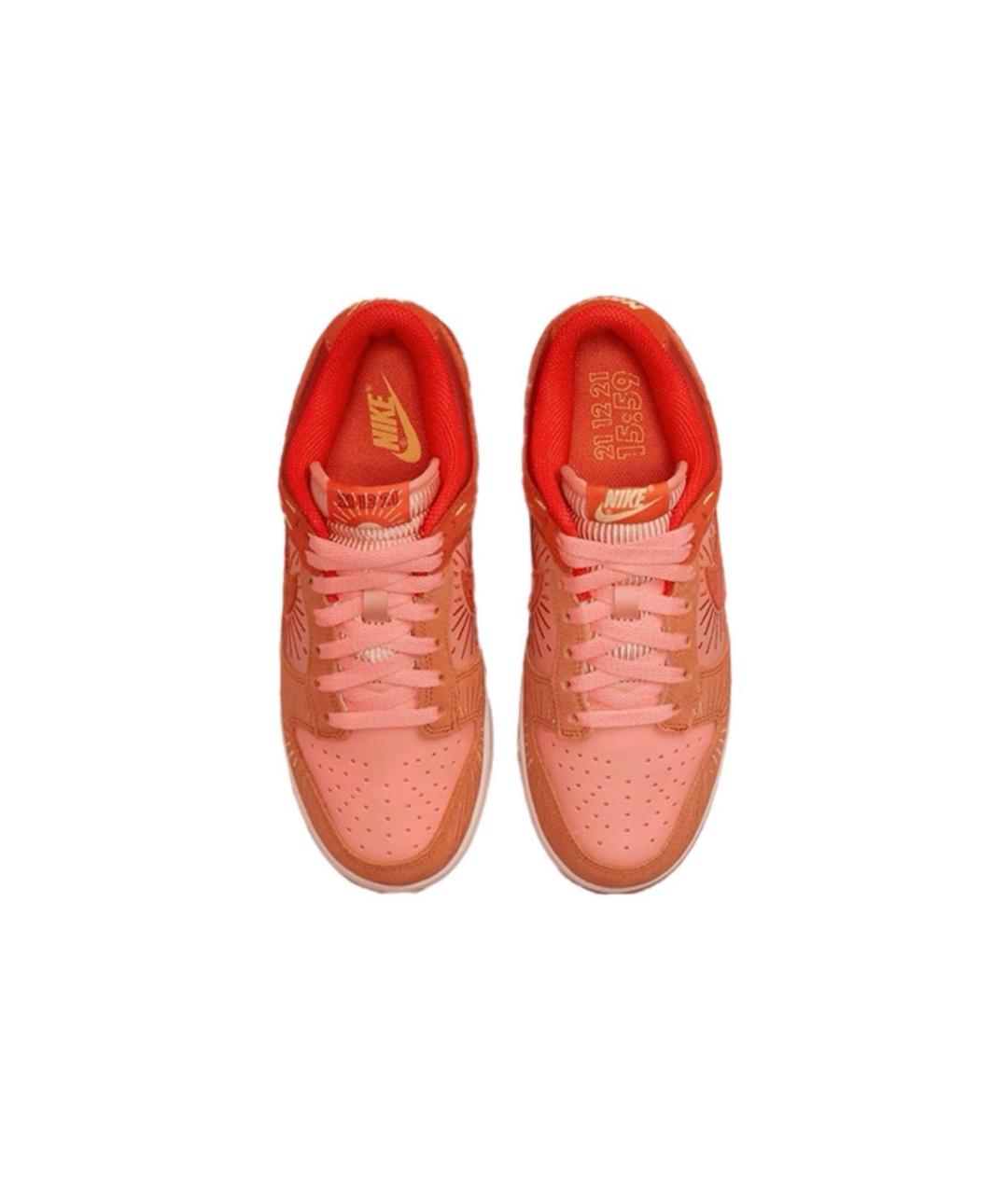 NIKE Оранжевые замшевые кроссовки, фото 3