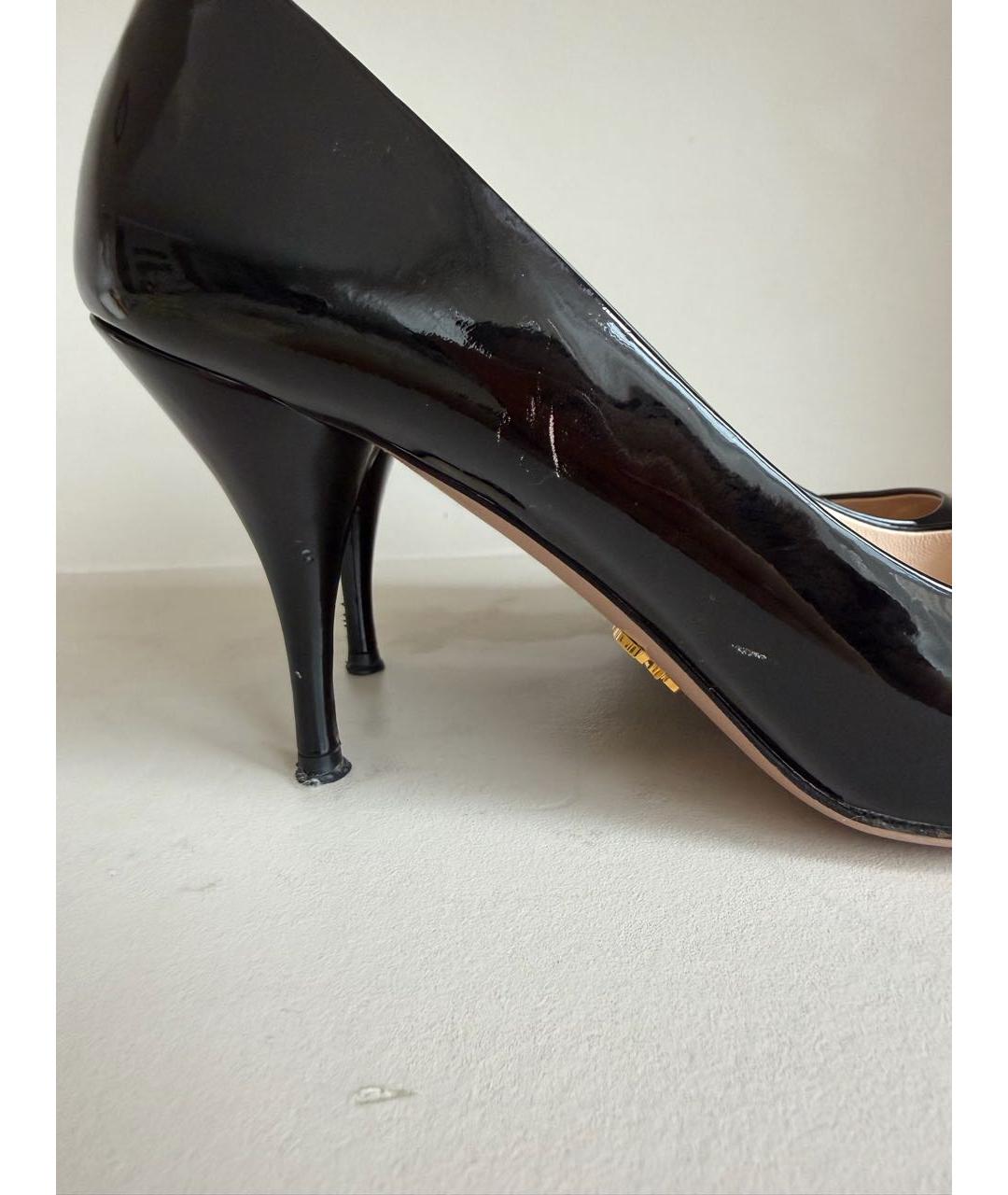 PRADA Черные туфли из лакированной кожи, фото 7