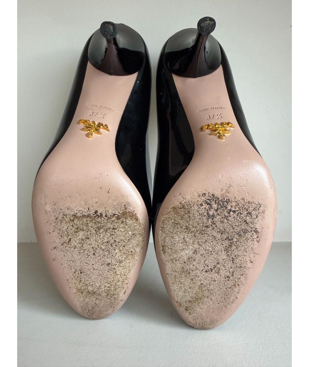 PRADA Черные туфли из лакированной кожи, фото 6