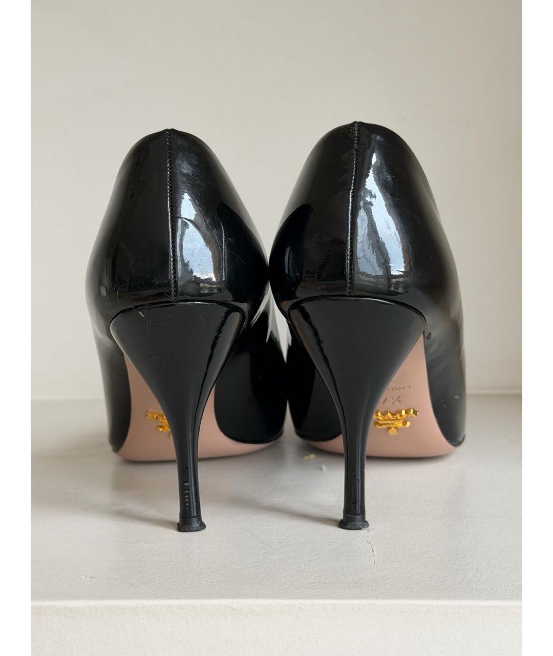 PRADA Черные туфли из лакированной кожи, фото 4