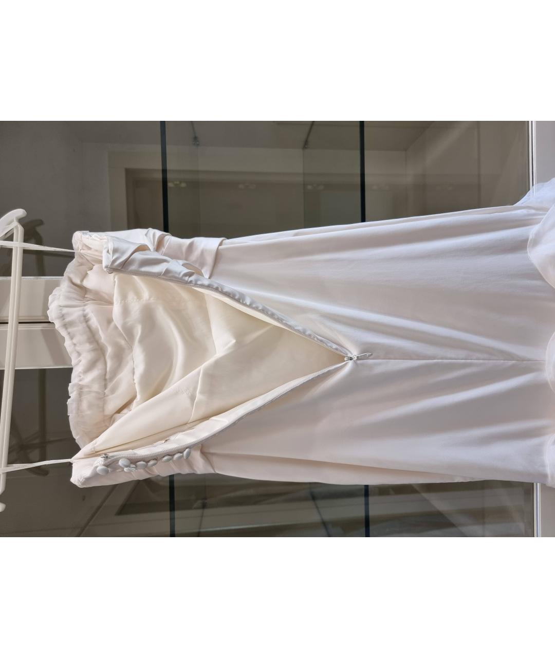 VERA WANG Белое атласное свадебное платье, фото 7