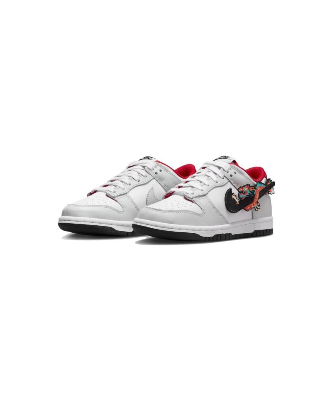 NIKE Серые кожаные кроссовки, фото 2
