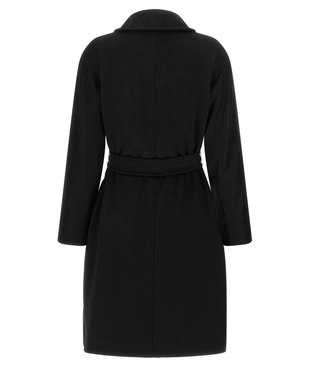 MAX MARA STUDIO Черное шерстяное пальто, фото 2