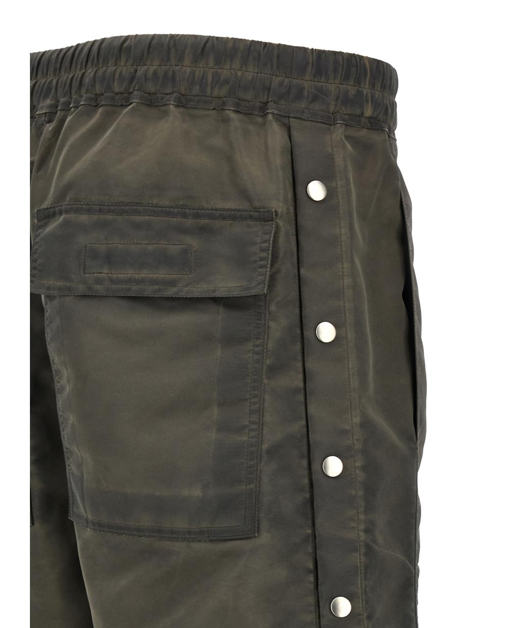 RICK OWENS DRKSHDW Серые полиамидовые повседневные брюки, фото 4