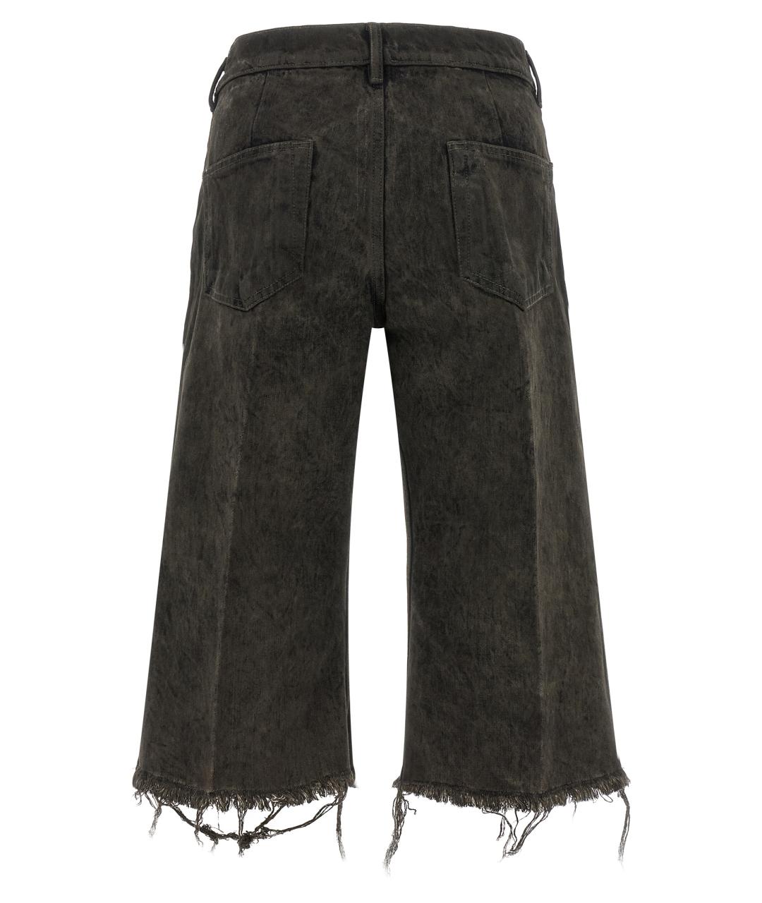 RICK OWENS Серые хлопковые шорты, фото 2