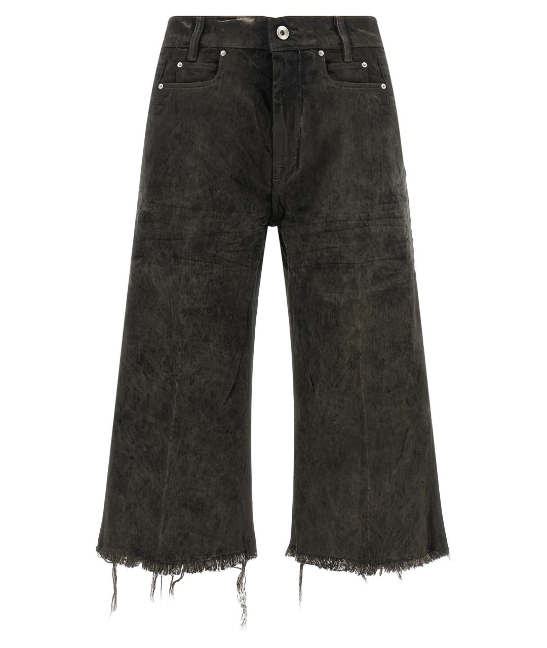 RICK OWENS Серые хлопковые шорты, фото 1