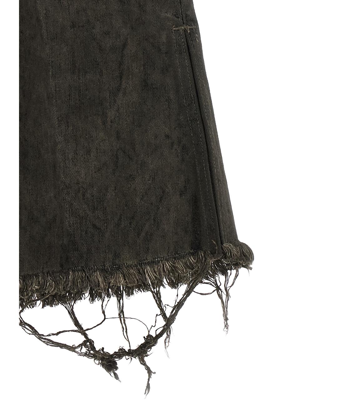 RICK OWENS Серые хлопковые шорты, фото 5